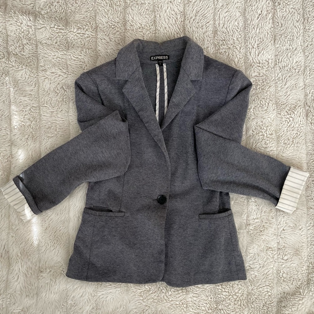 Express gray blazer